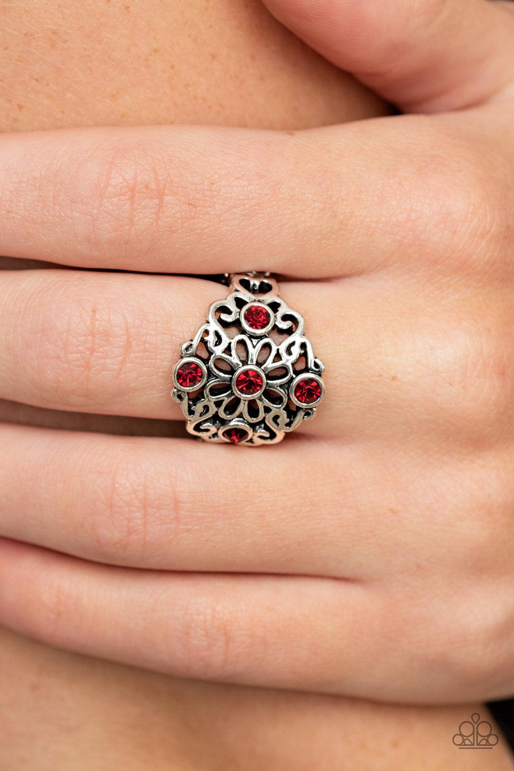 Paparazzi Accessories-One DAISY At A Time - Red Ring