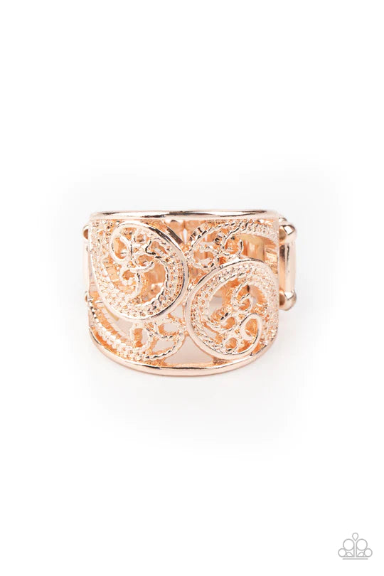 Turning The Tides Rose Gold Ring - Jewelry by Bretta