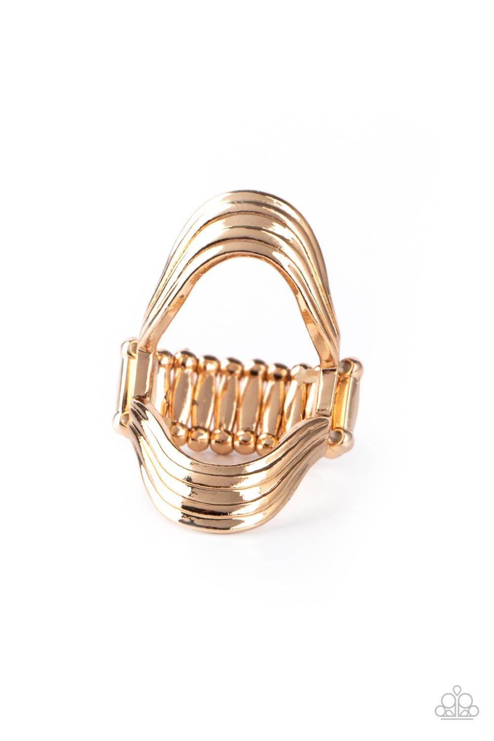 Paparazzi Accessories-Keep An Open Mind - Gold Ring