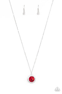 Paparazzi Accessories-Trademark Twinkle - Red Necklace
