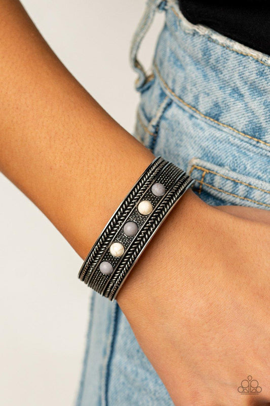 Paparazzi Accessories-Quarry Quake - Silver Bracelet