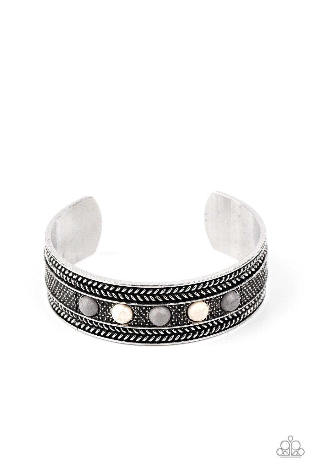 Paparazzi Accessories-Quarry Quake - Silver Bracelet