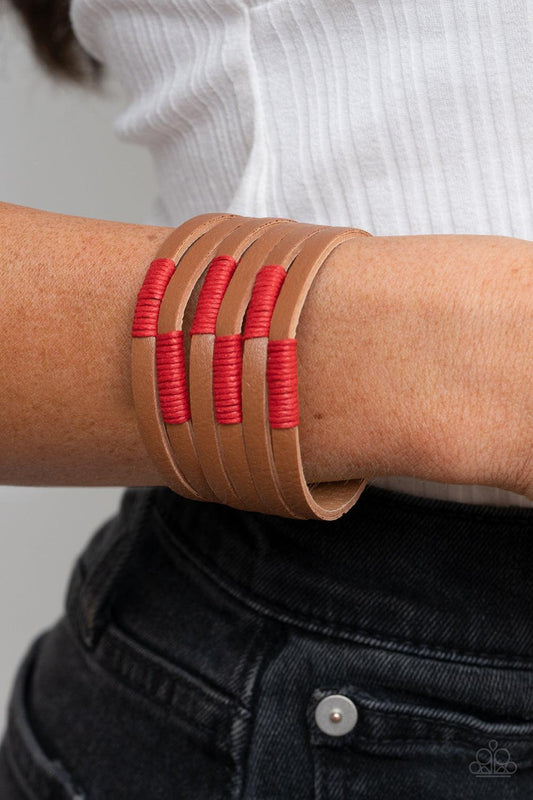 Country Colors Red Bracelet - Jewelry by Bretta