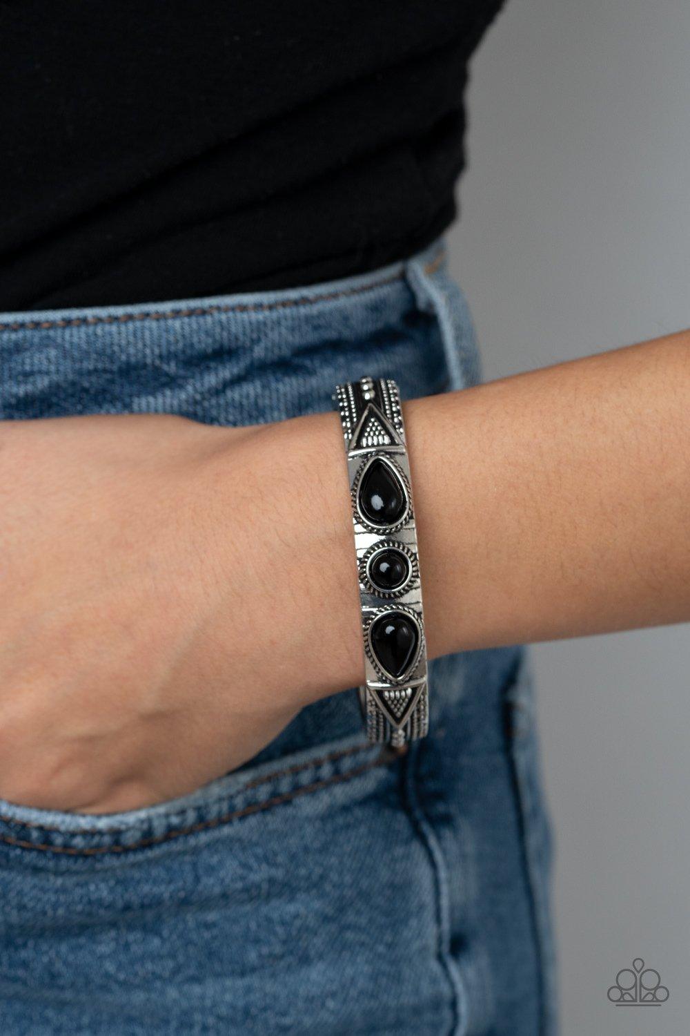 Radiant Ruins Black Bracelet - Jewelry by Bretta