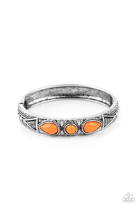 Paparazzi Accessories-Radiant Ruins - Orange Bracelet