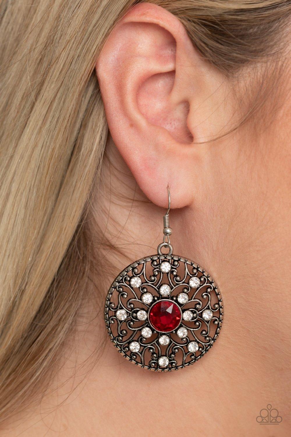 Paparazzi Accessories-GLOW Your True Colors - Red Earrings