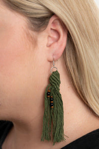 Paparazzi Accessories-Beach Bash - Green Earrings