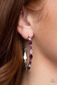Paparazzi Accessories-There Goes The Neighborhood - Pink Earrings