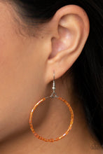 Colorfully Curvy - Orange Earrings - Jewelry By Bretta