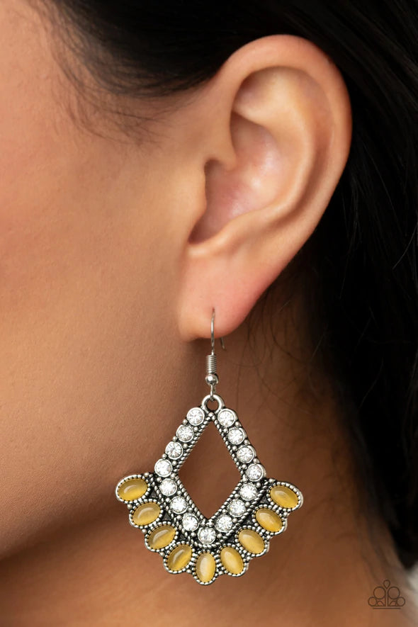 Just Beam Happy Yellow Earrings - Jewelry by Bretta