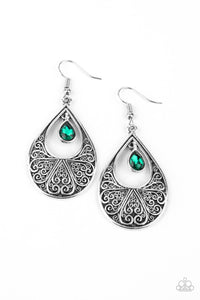 Paparazzi Accessories-Garden Magic - Green Earrings