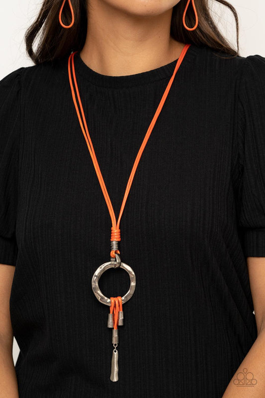 Paparazzi Accessories-Tranquil Artisan - Orange Necklace