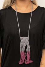 Paparazzi Accessories-Look At MACRAME Now - Purple Necklace