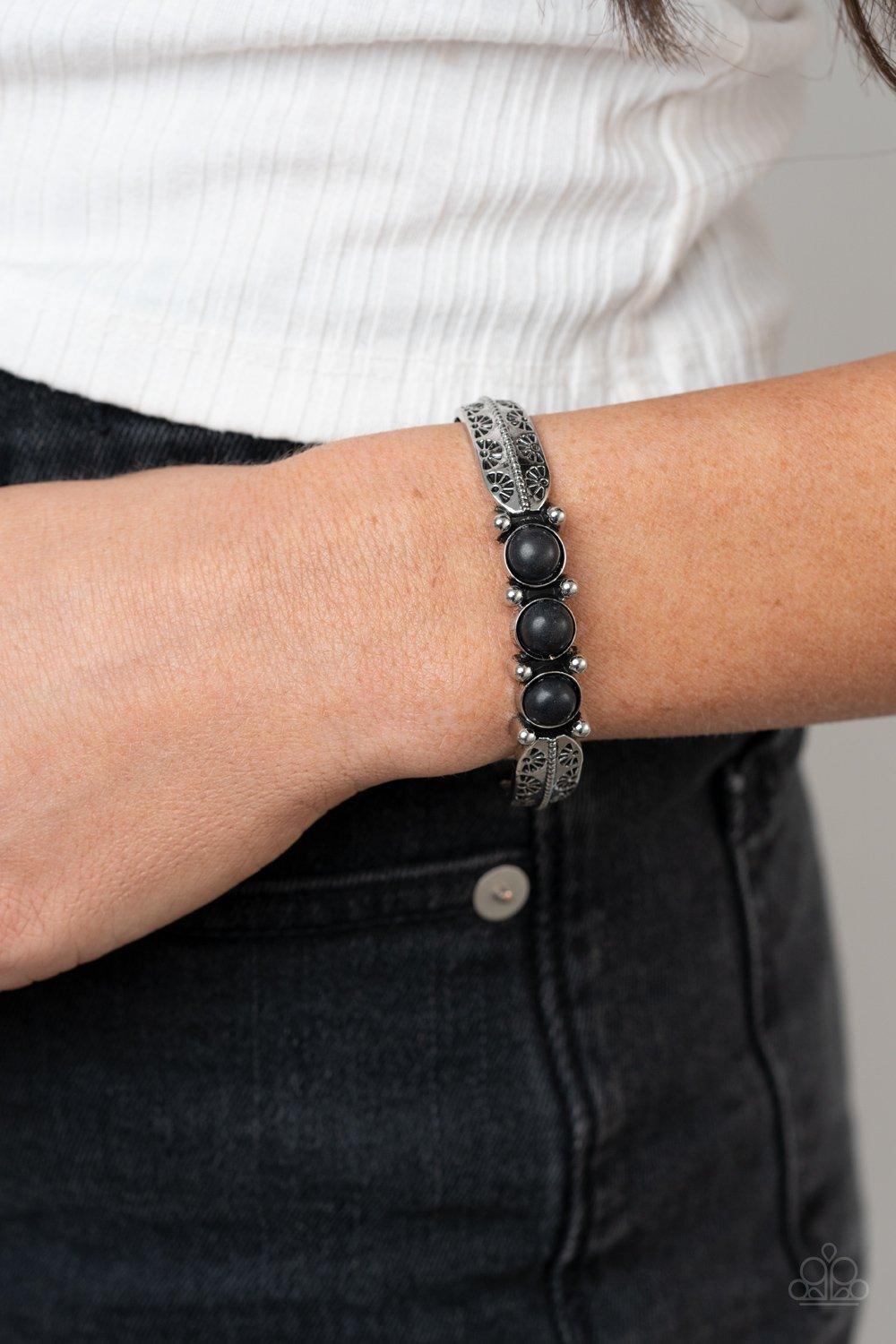 Mojave Glyphs Black Bracelet - Jewelry by Bretta