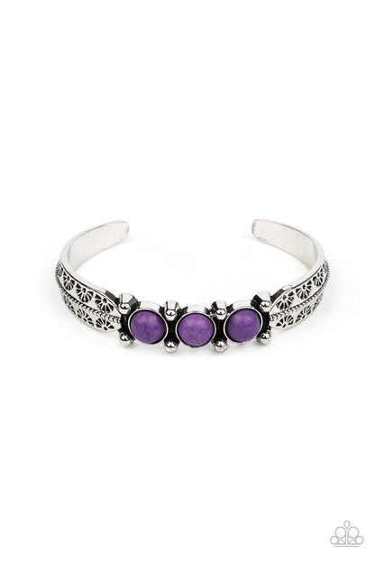 Paparazzi Accessories-Mojave Glyphs - Purple Bracelet