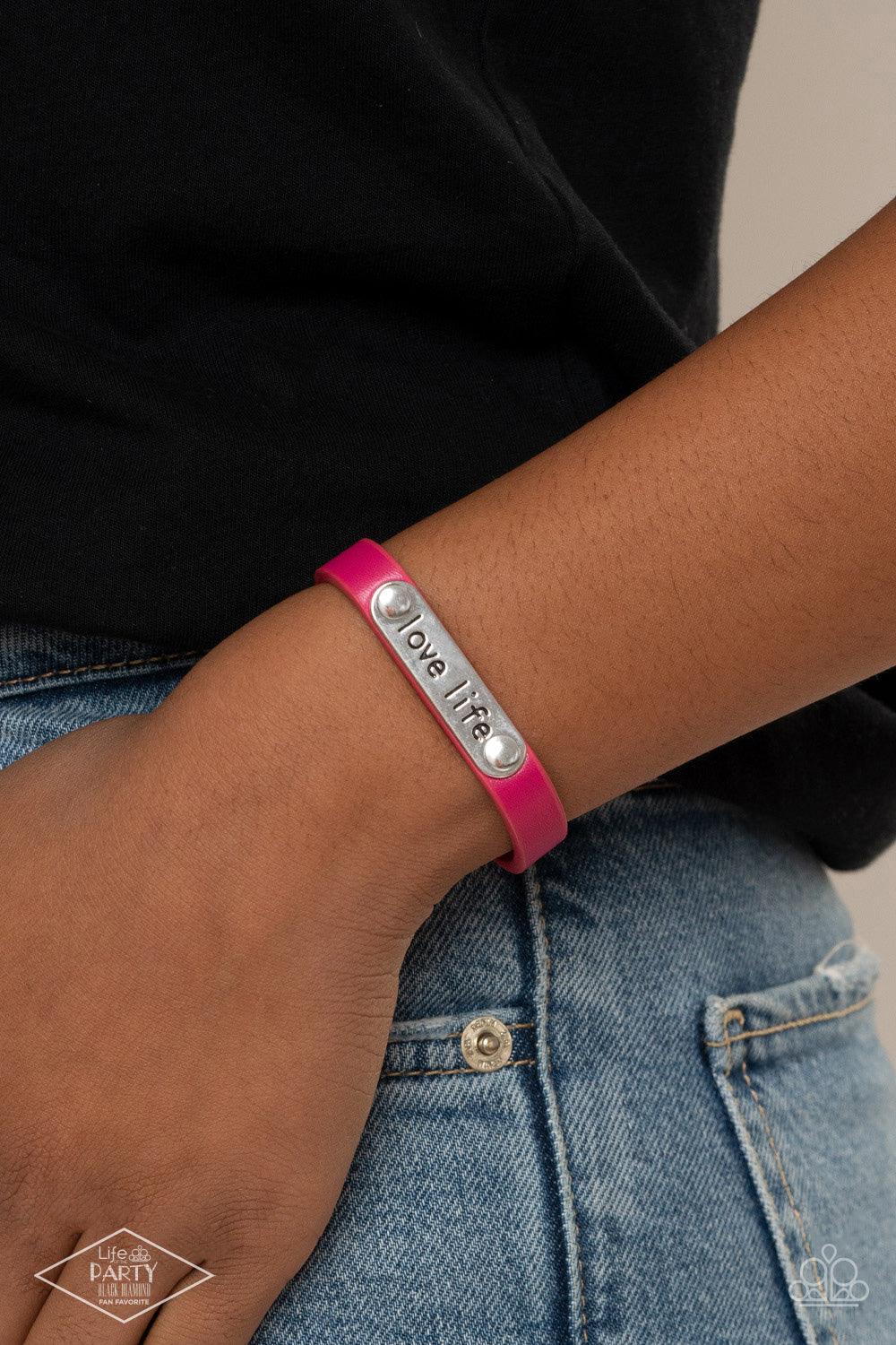 Love Life Pink Bracelet - Jewelry by Bretta