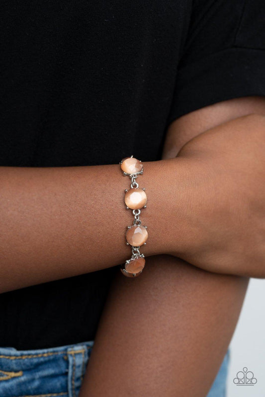 Paparazzi Accessories-Ms. GLOW-It-All - Orange Bracelet