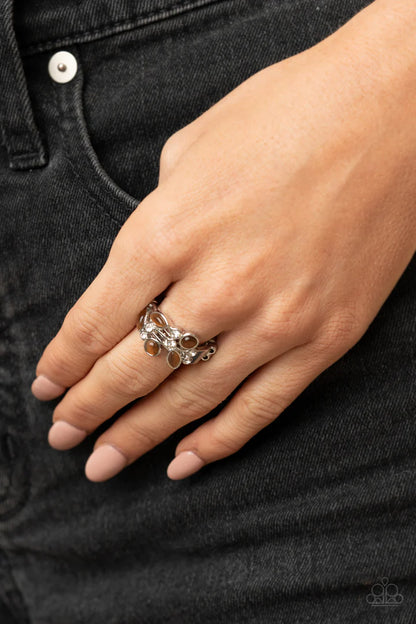 Leafy Luster Brown Ring - Jewelry by Bretta