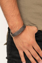  Paparazzi Accessories-Risk-Taking Texture - Black Bracelet