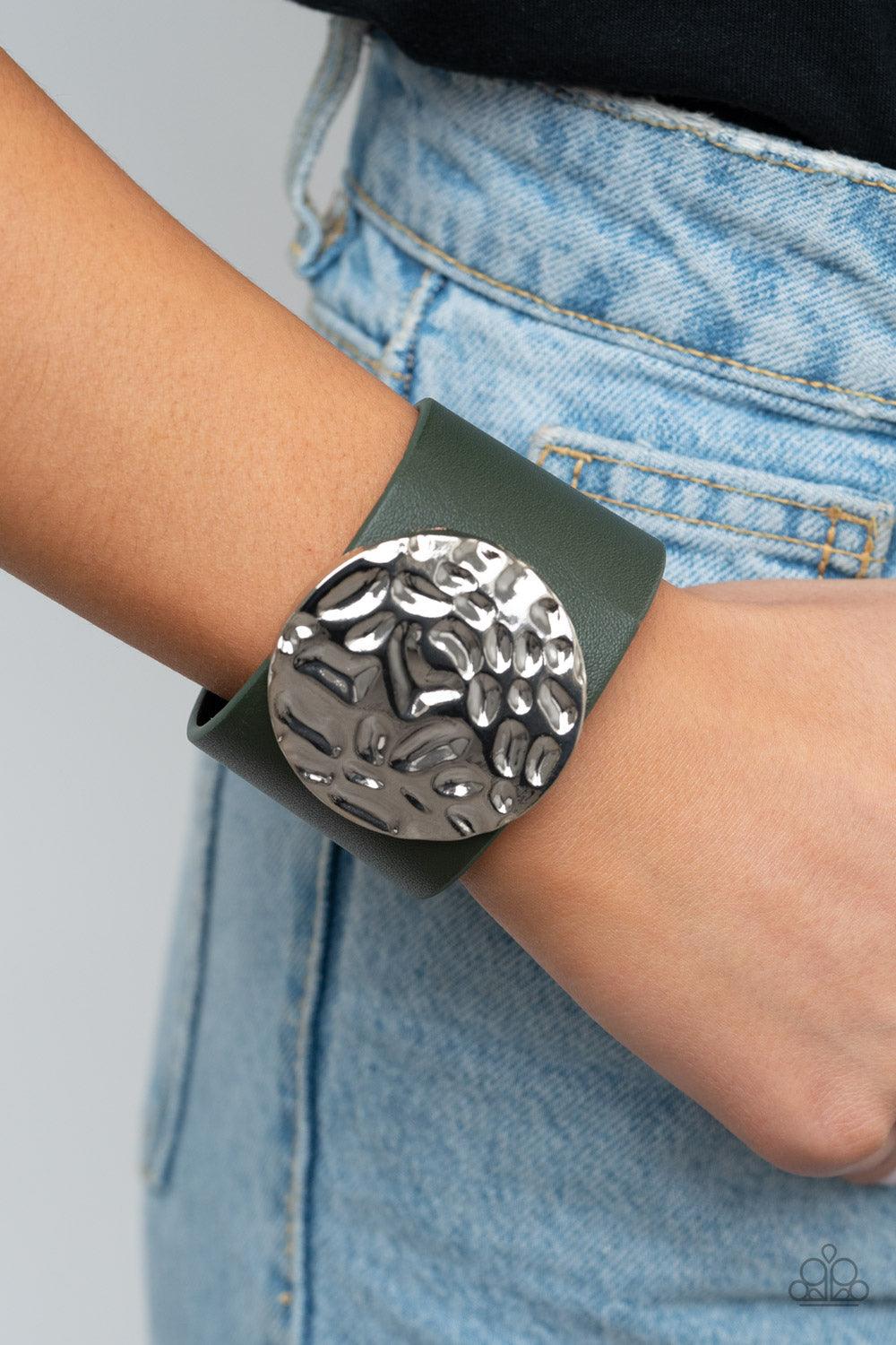 Molten Mogul Green Bracelet - Jewelry by Bretta