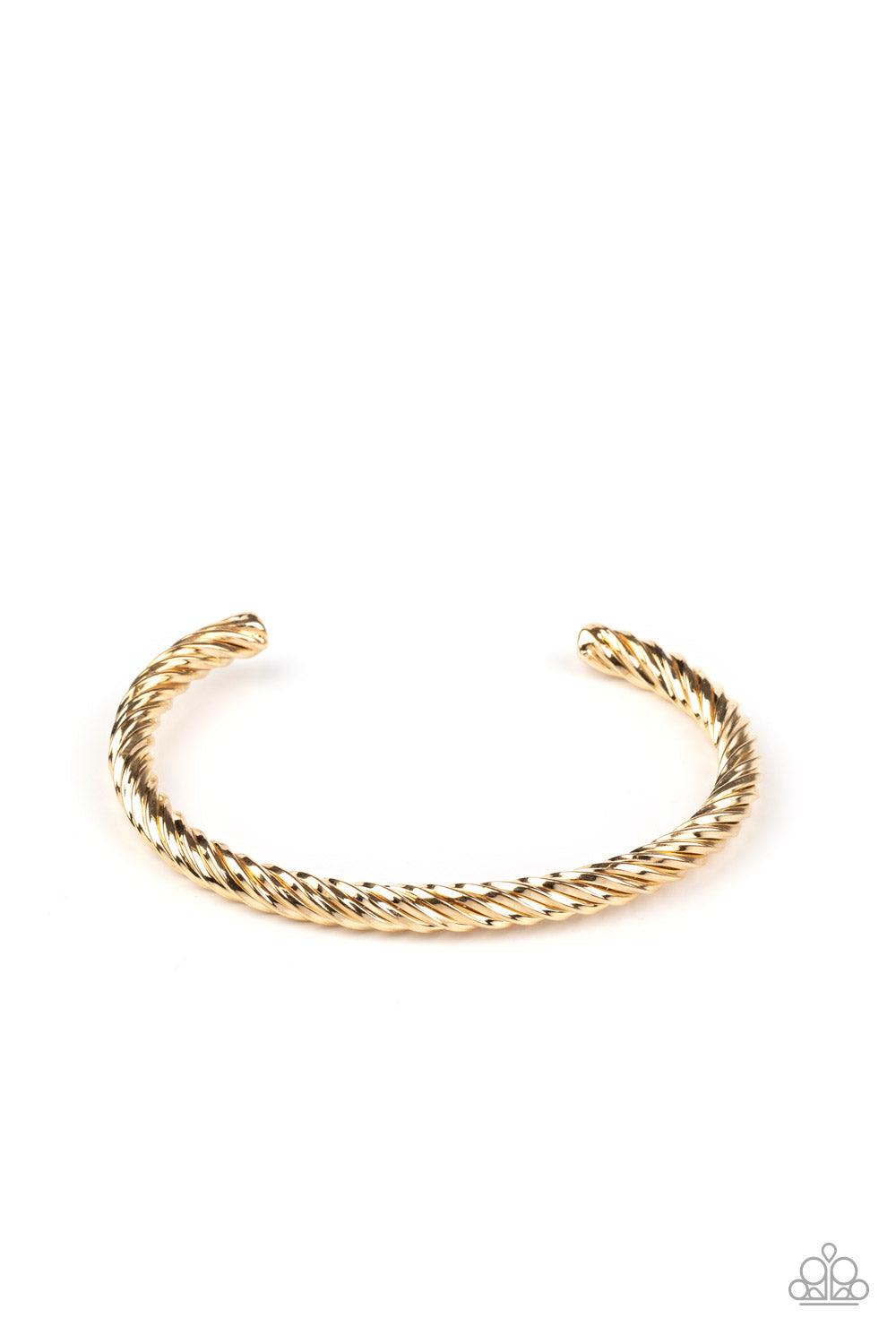 Paparazzi Accessories-Mach Speed - Gold Bracelet