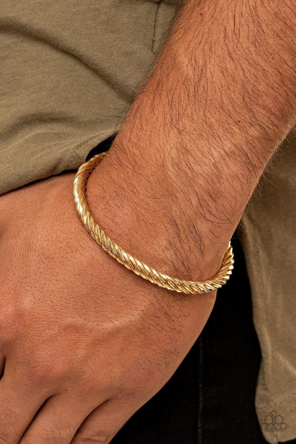 Paparazzi Accessories-Mach Speed - Gold Bracelet