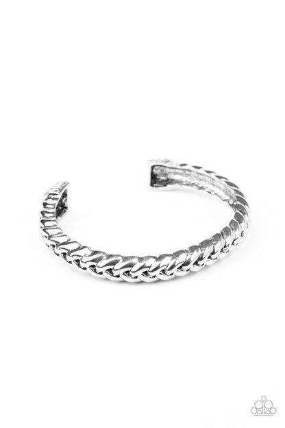 Paparazzi Accessories-Tough as Nails - Silver Bracelet