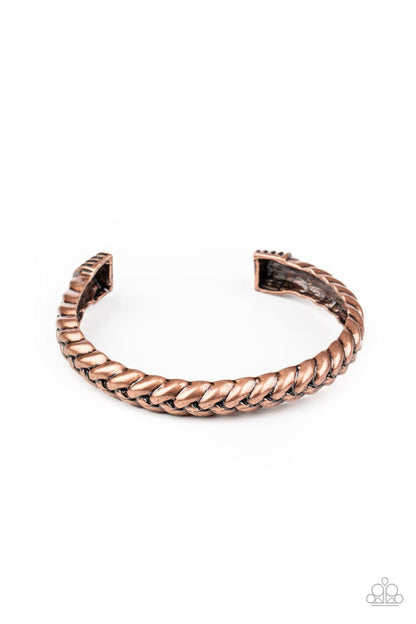 Paparazzi Accessories-Tough as Nails - Copper Bracelet