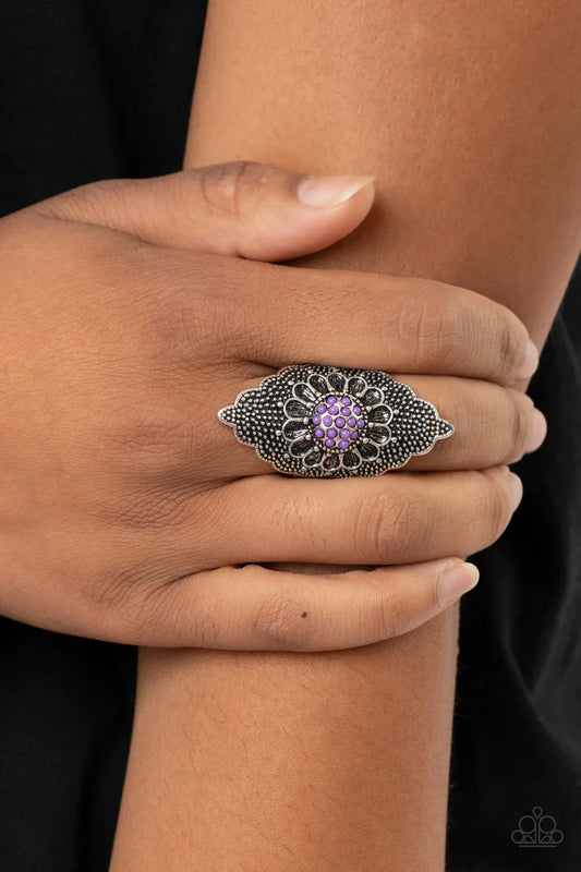 Wildly Wallflower Purple Ring - Jewelry by Bretta