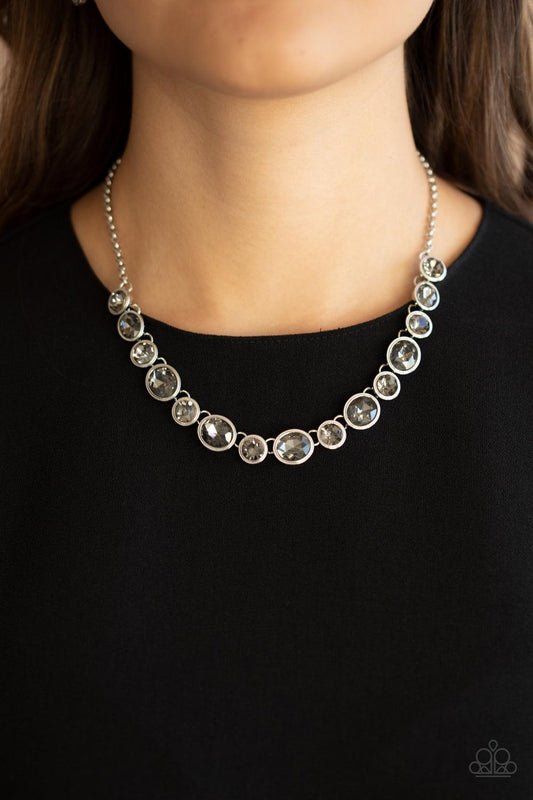 Paparazzi Accessories-Girls Gotta Glow - Silver Necklace