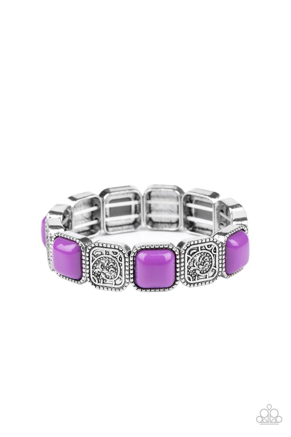 Paparazzi Accessories-Trendy Tease - Purple Bracelet