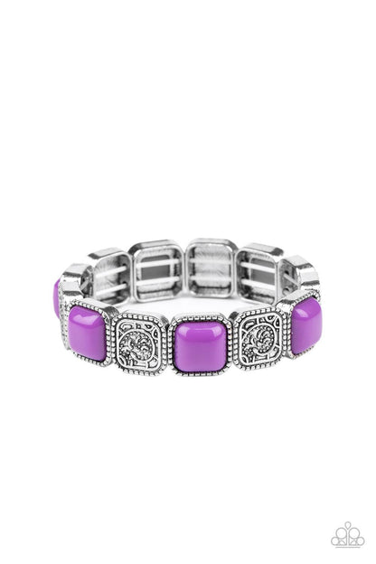 Paparazzi Accessories-Trendy Tease - Purple Bracelet