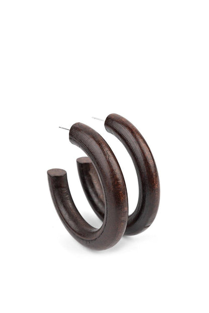 Paparazzi Accessories-Woodsy Wonder - Brown Earrings