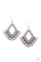 Paparazzi Accessories-Just BEAM Happy - Pink Earrings