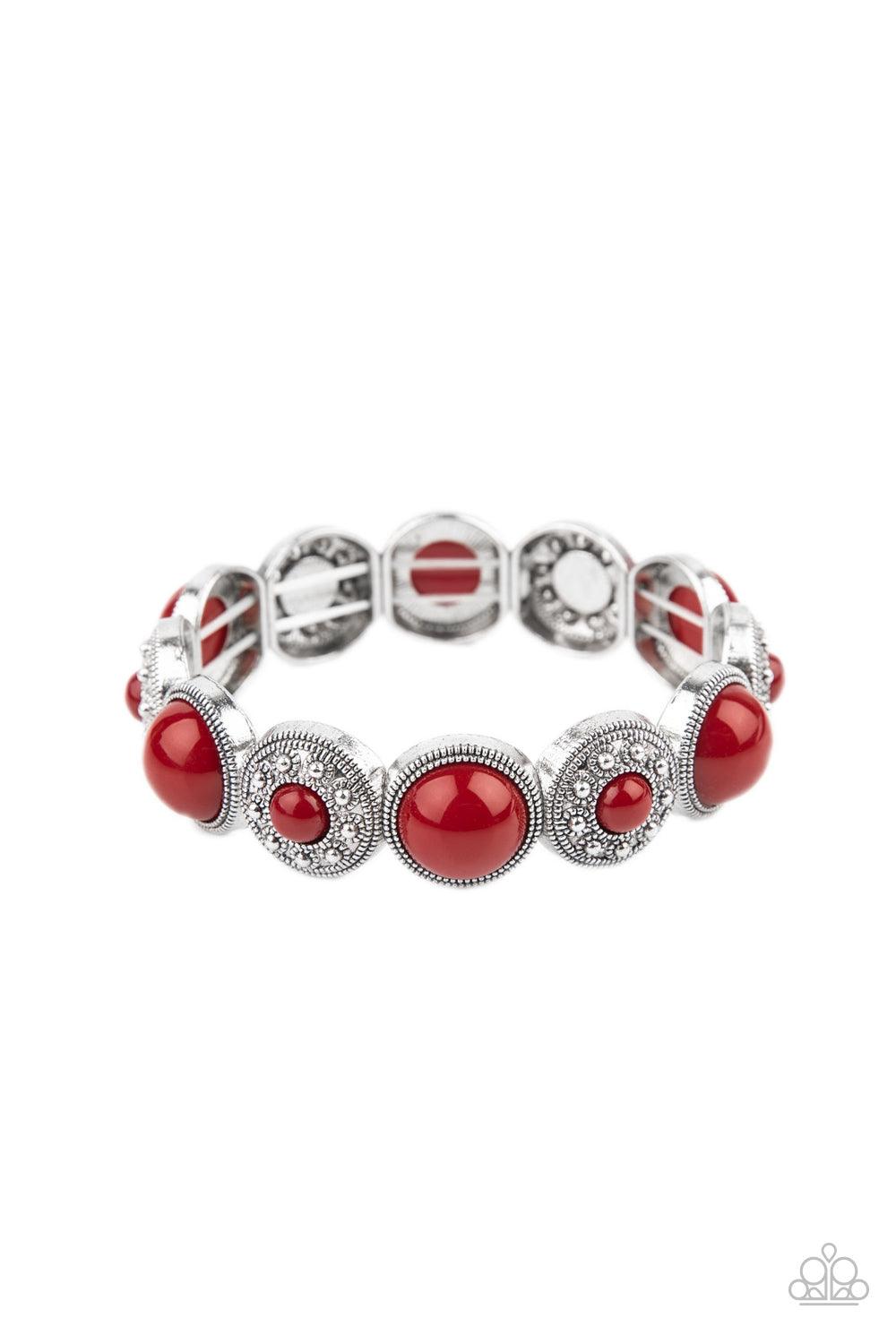 Paparazzi Accessories-Garden Flair - Red Bracelet