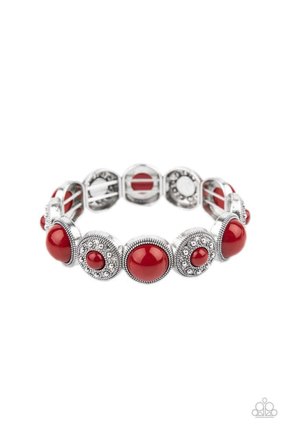Paparazzi Accessories-Garden Flair - Red Bracelet