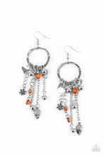 Paparazzi Accessories-Charm School - Orange Earrings