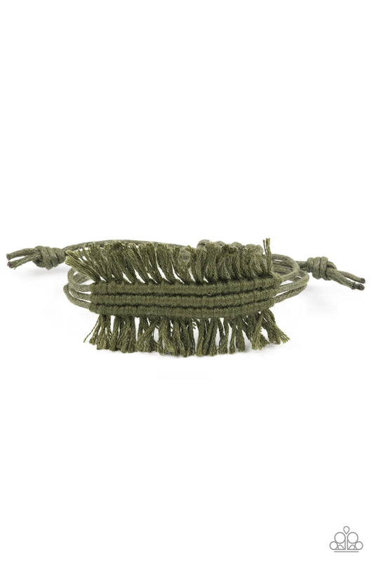 Make Yourself at HOMESPUN Green Bracelet - Jewelry by Bretta