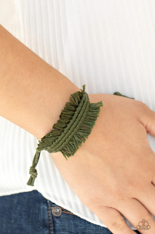 Make Yourself at HOMESPUN Green Bracelet - Jewelry by Bretta