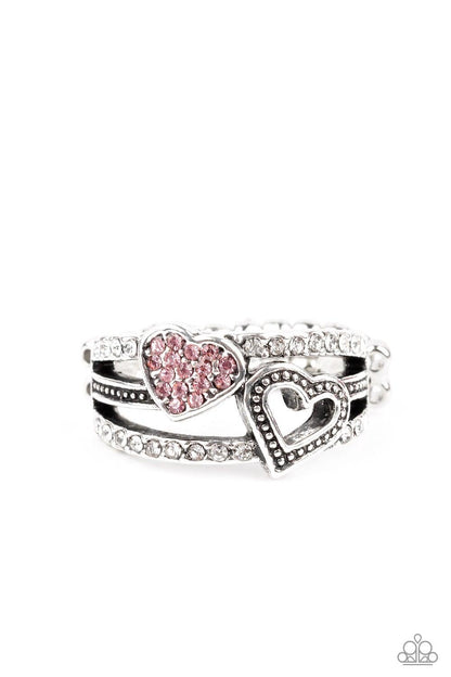 Paparazzi Accessories-You Make My Heart BLING - Pink Ring