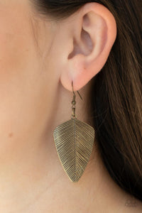 One Of The Flock Brass Earrings - Jewelry by Bretta