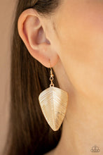 Paparazzi Accessories-One Of The Flock - Gold Earrings