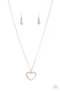 GLOW by Heart Rose Gold Necklace - Jewelry by Bretta