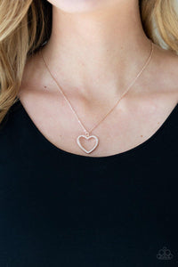 GLOW by Heart Rose Gold Necklace - Jewelry by Bretta
