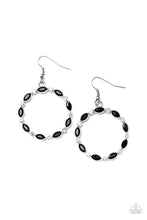 Crystal Circlets Black Earrings - Jewelry by Bretta