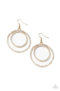 Paparazzi Accessories-Radiating Refinement - Gold Earrings