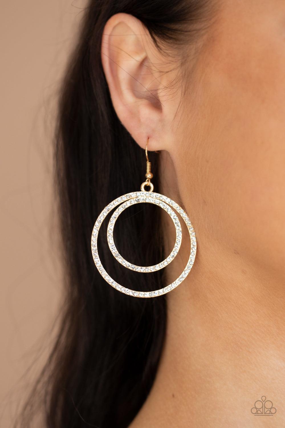 Paparazzi Accessories-Radiating Refinement - Gold Earrings