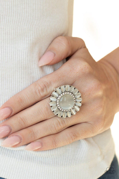 Elegantly Eden - White Ring - Jewelry By Bretta