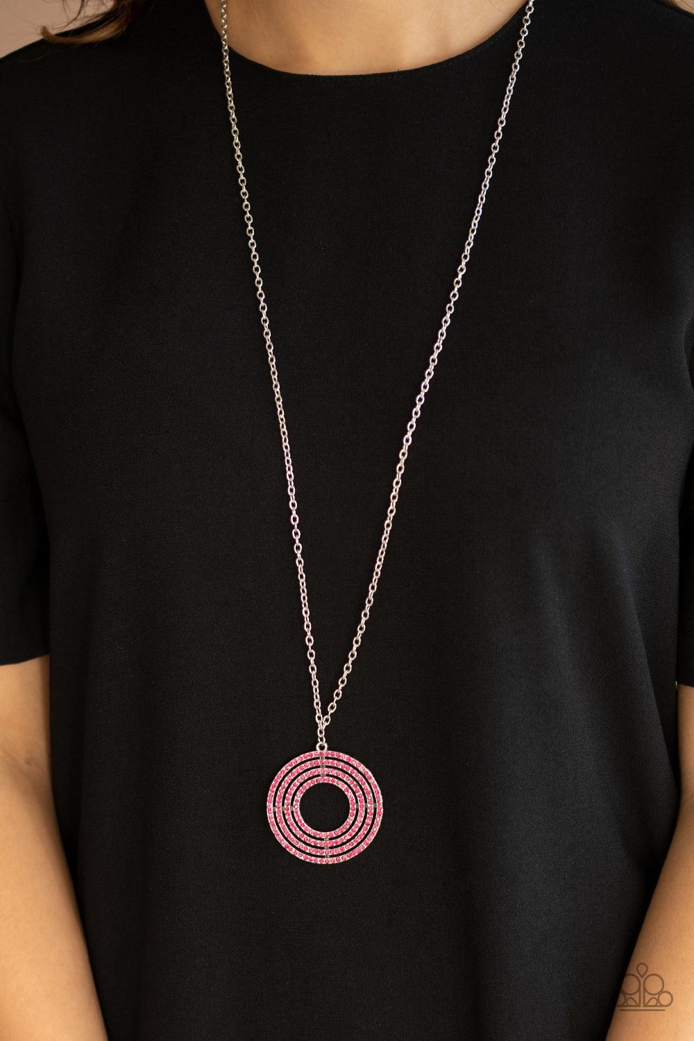 Paparazzi Accessories-High-Value Target - Pink Necklace