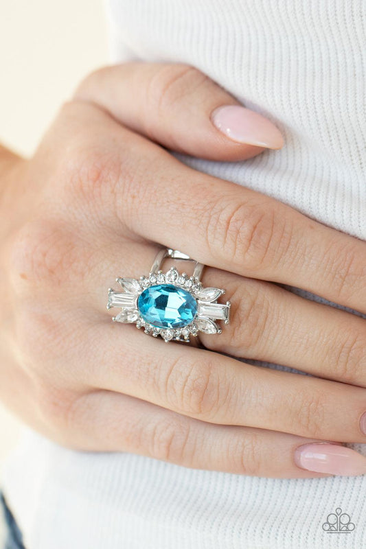 Paparazzi Accessories-Icy Icon - Blue Ring